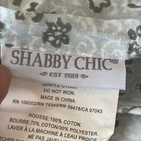 Set of 2 Shabby Chic as Standard Quilted Floral Shams 20”x27” - Picture 7 of 8